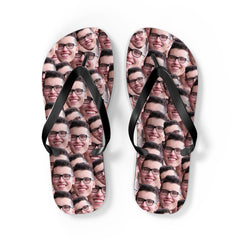 Crazy Faces Flip Flops