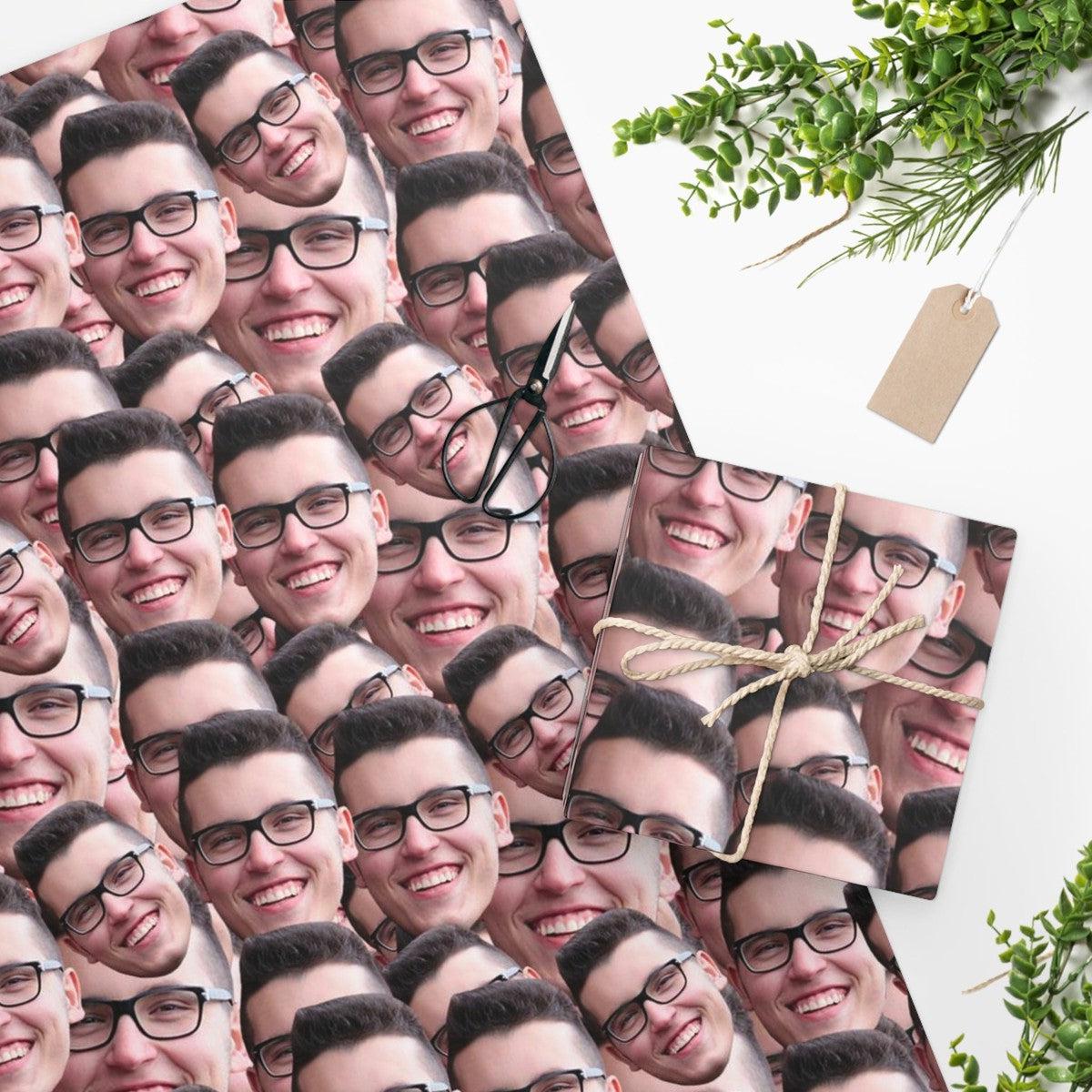 Crazy Faces Gift Wrapping Paper Secondary image