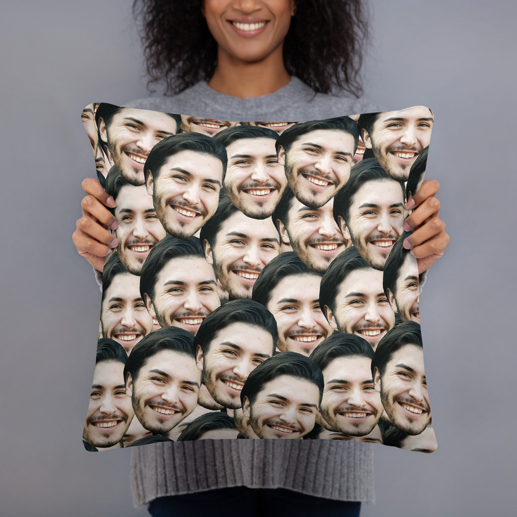 Crazy Faces Pillow