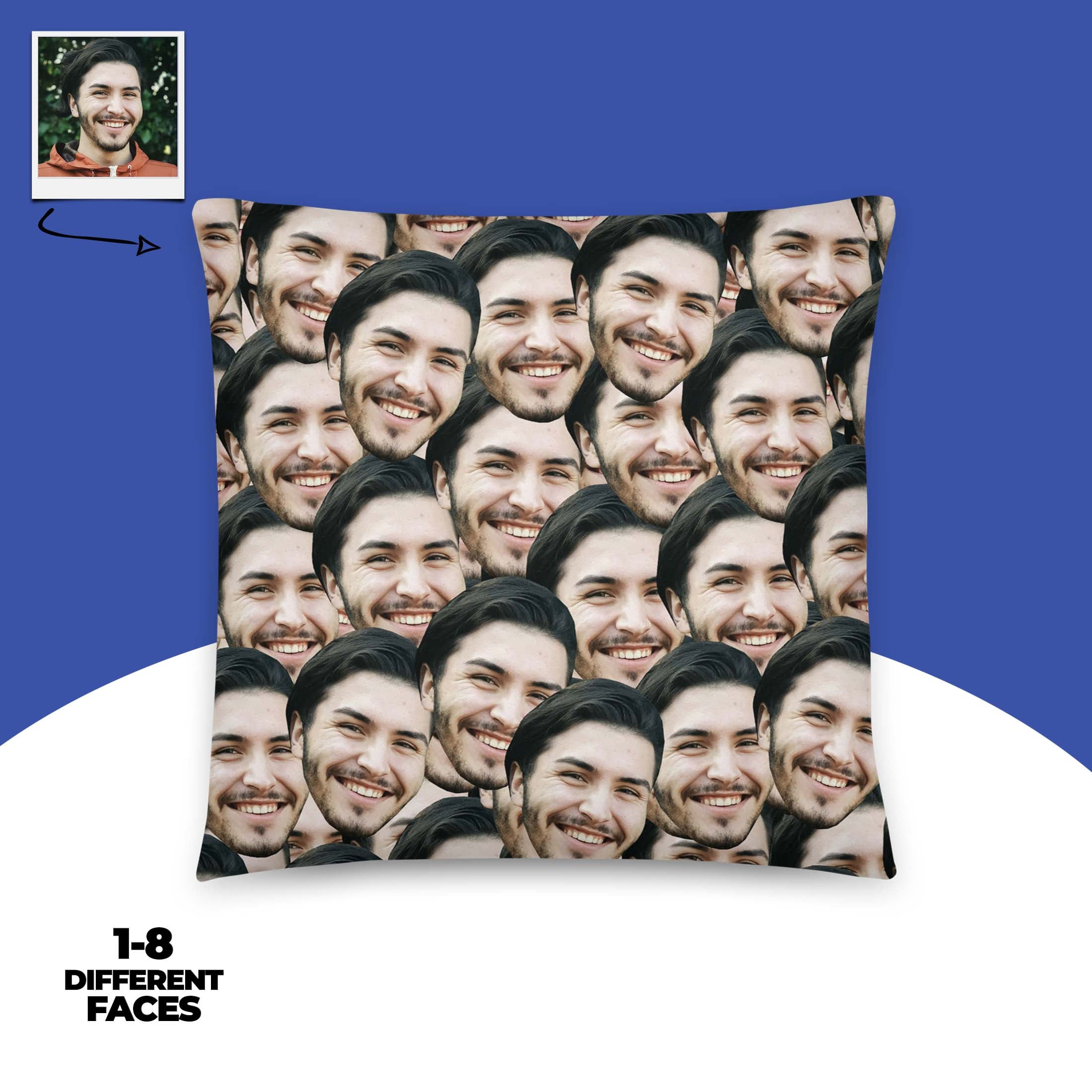 Crazy Faces Pillow Main image