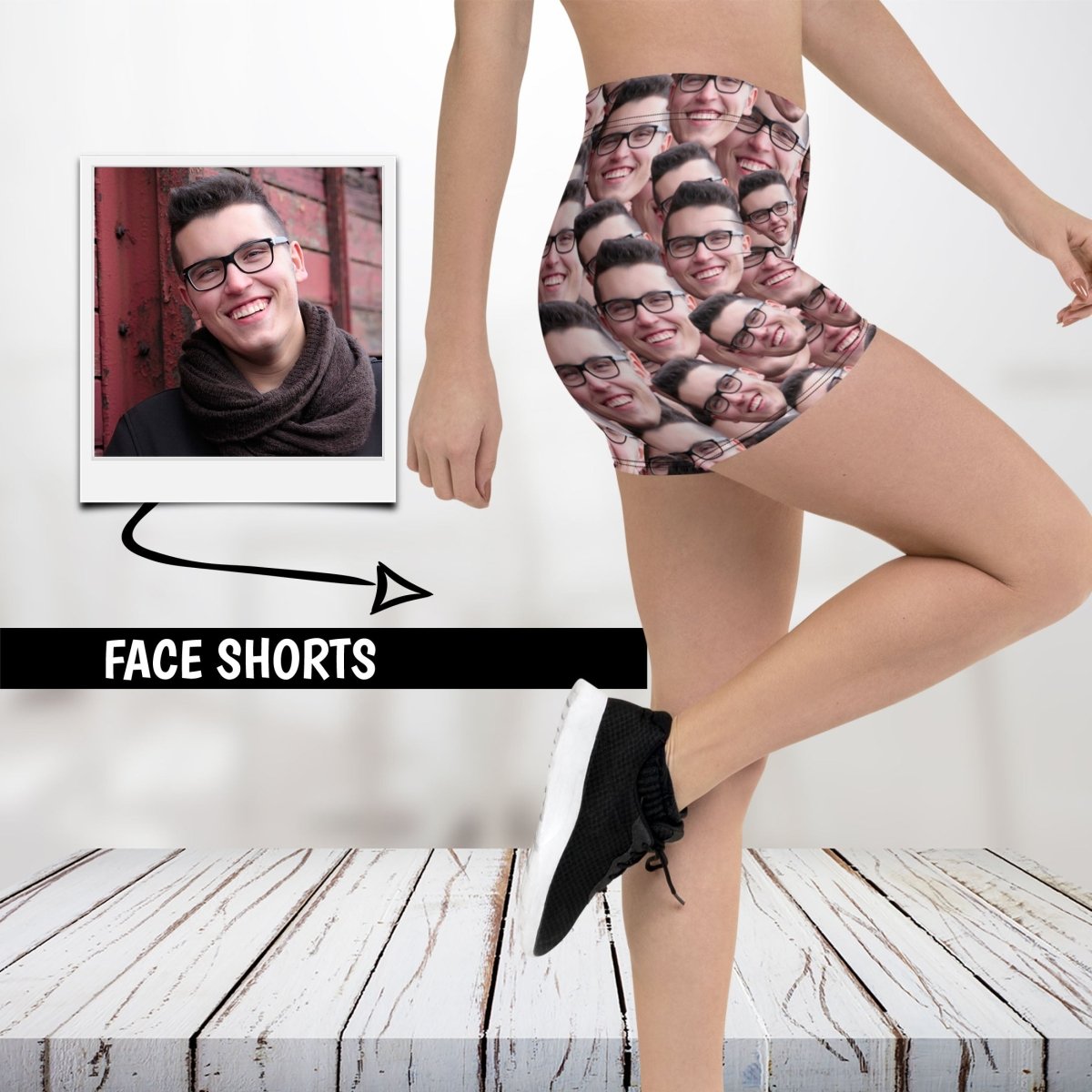 Crazy Faces Women’s Shorts Main image