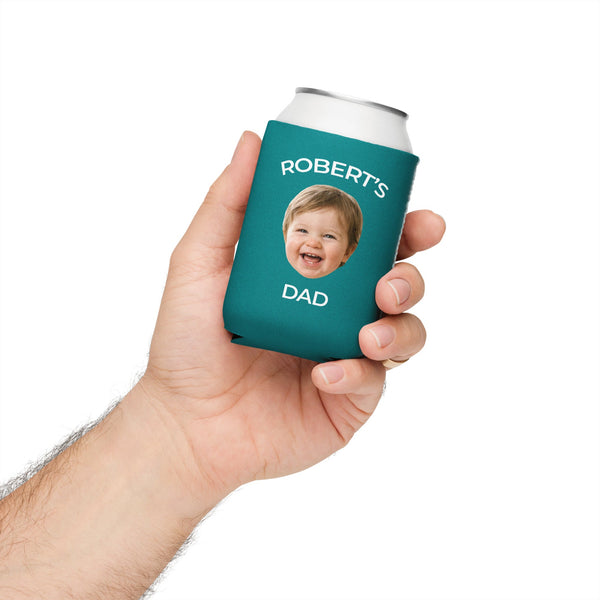 Custom Baby Face Can Cooler For Dad
