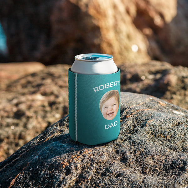 Custom Baby Face Can Cooler For Dad