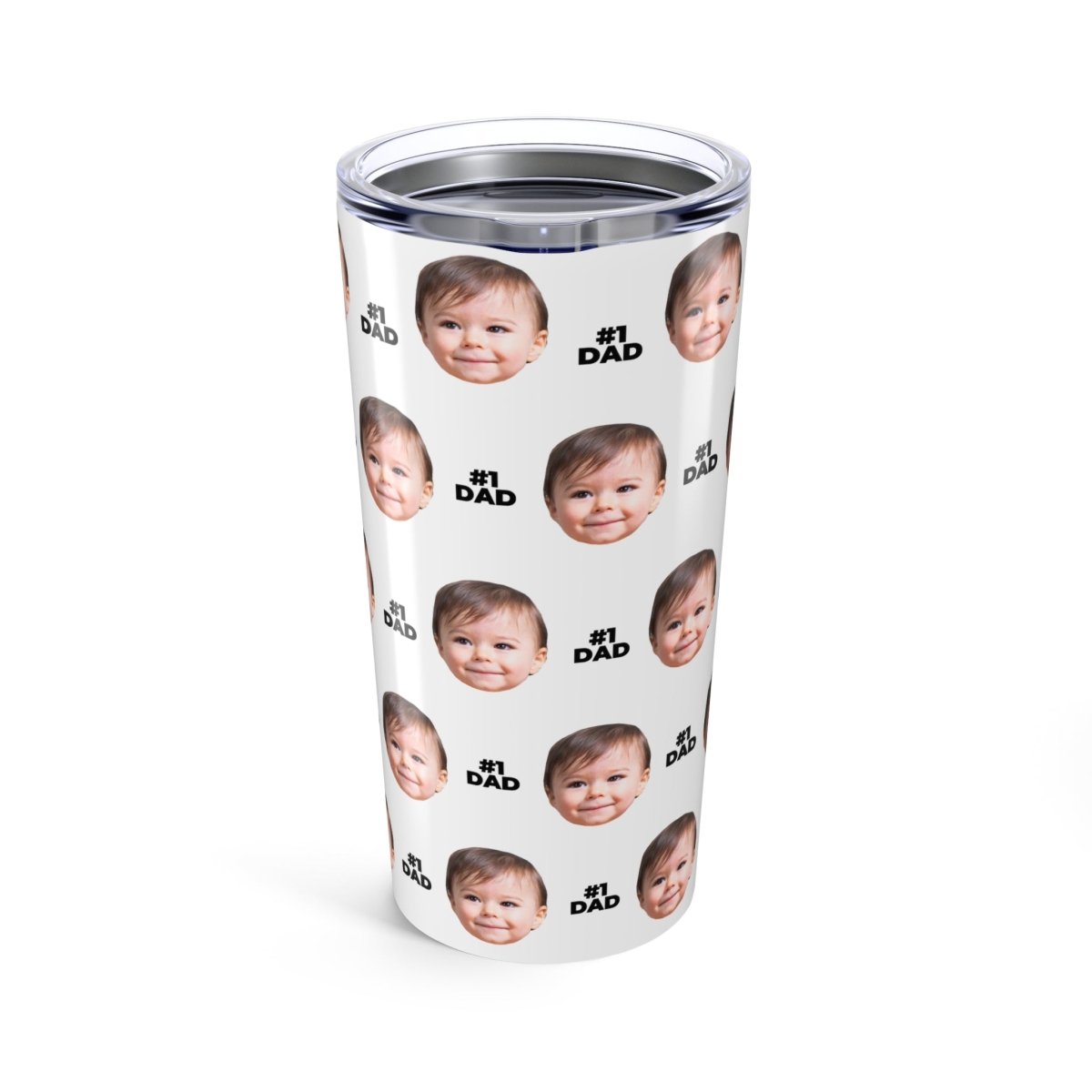 Custom Baby Face Dad Tumbler Secondary image