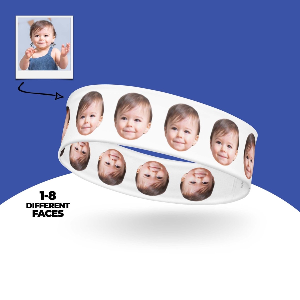 Custom Baby Face Headband Main image