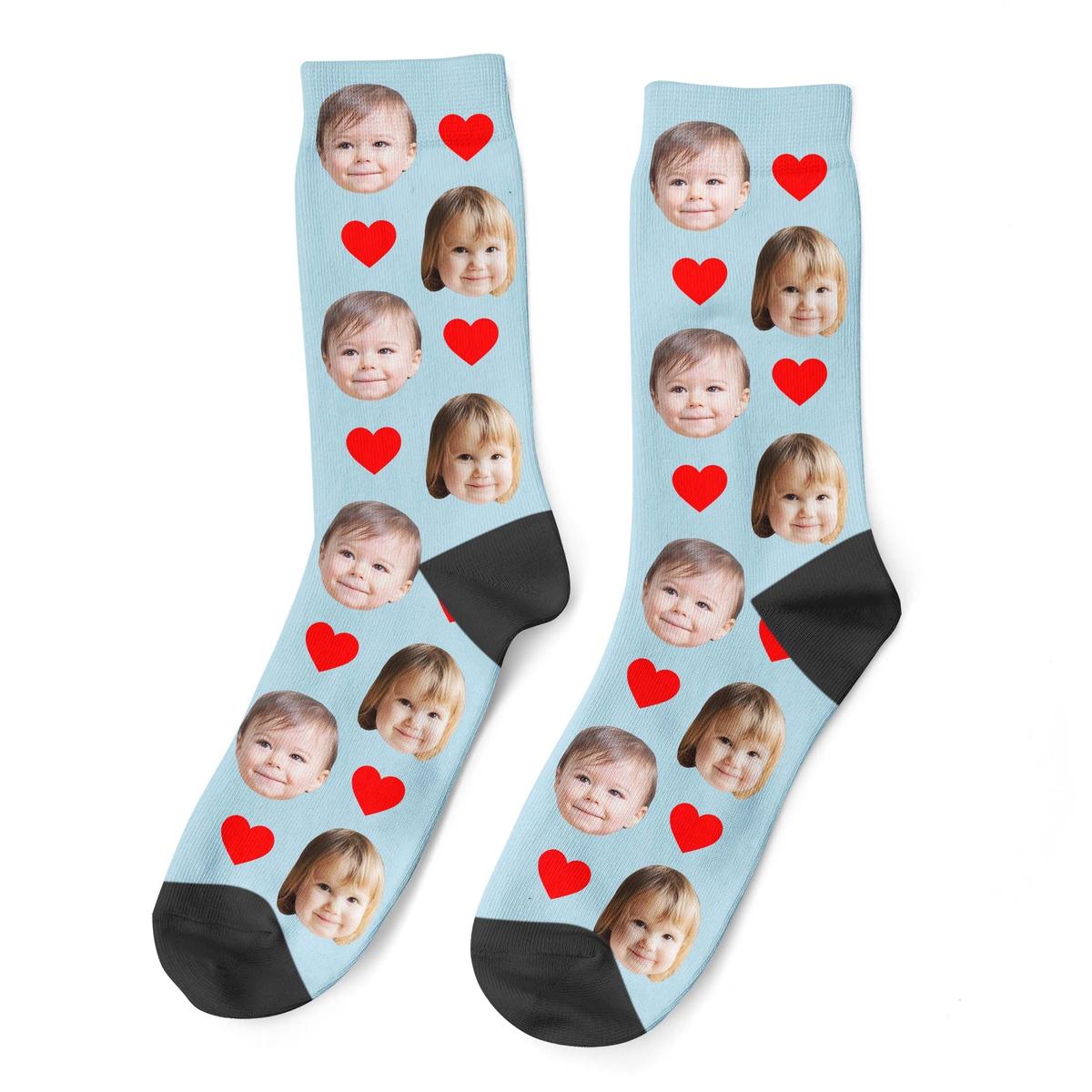 Custom Baby Face Socks Gift for Parents
