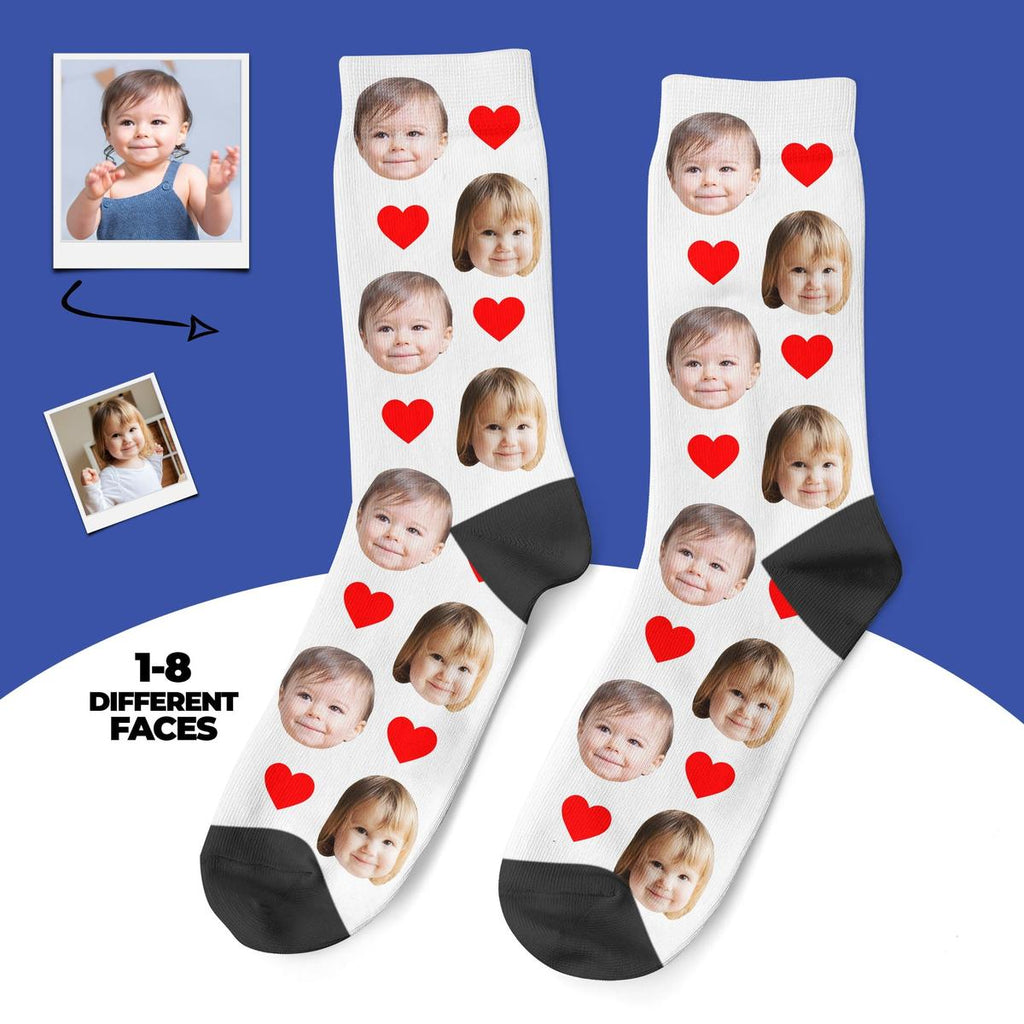 Custom Baby Face Socks Gift for Parents