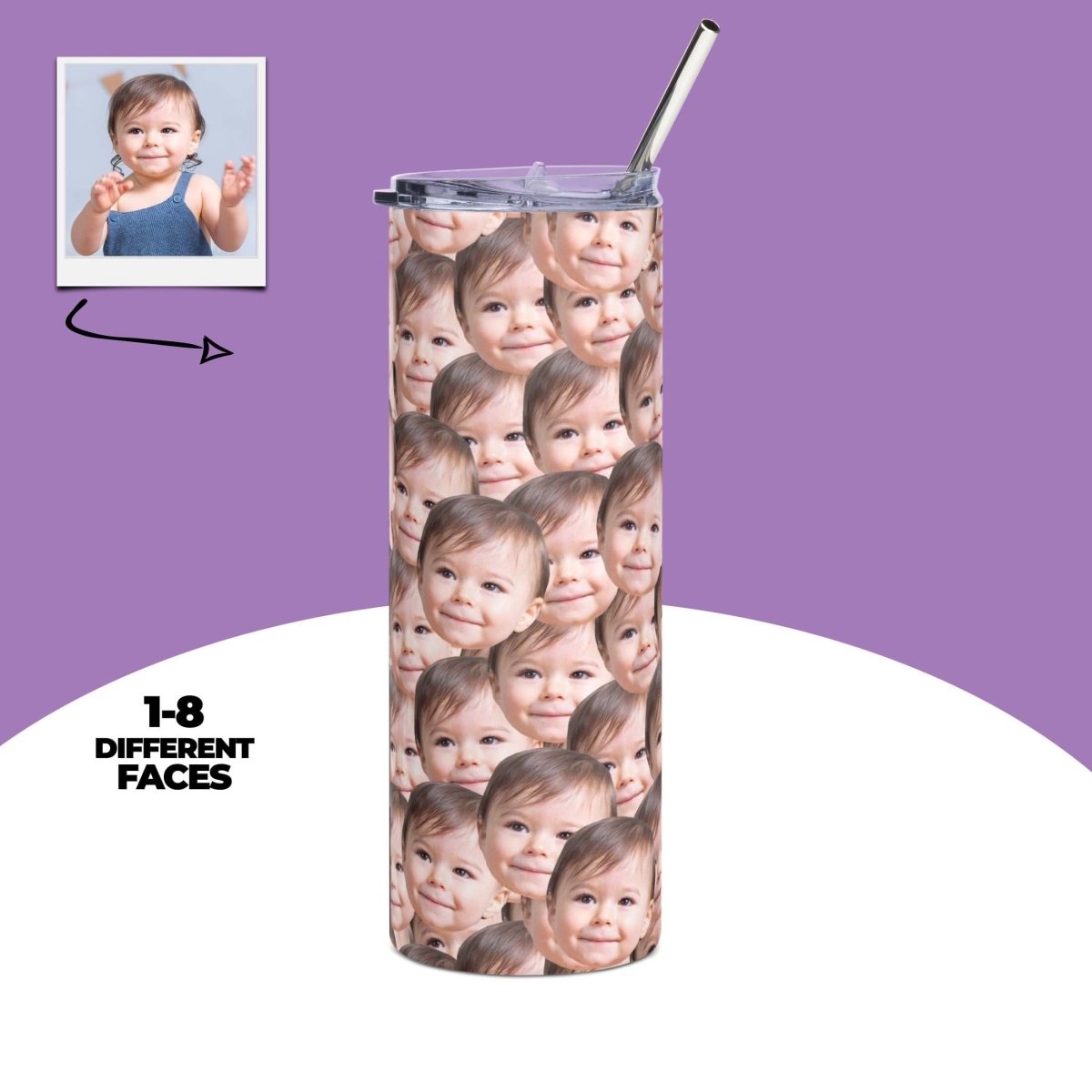 Custom Baby Faces Tumbler Main image