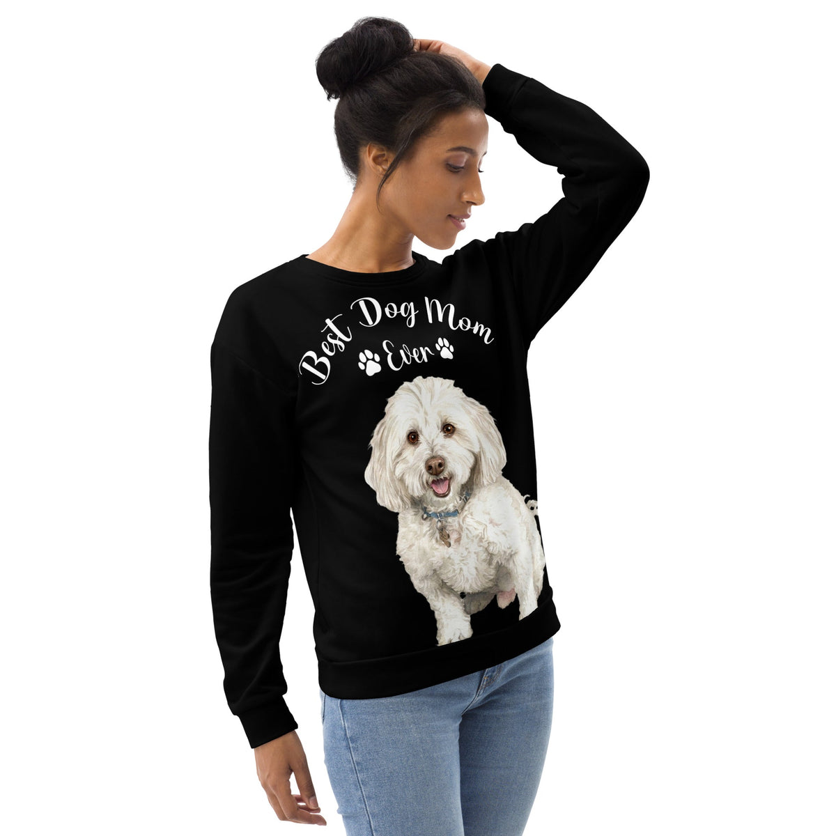 Custom Best Dog Mom Ever Sweatshirt