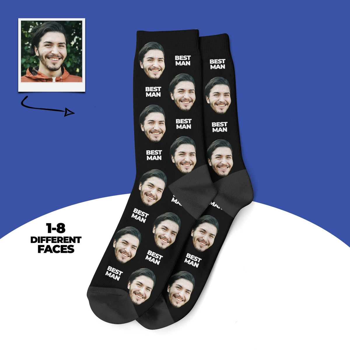 Custom Best Man Socks Main image
