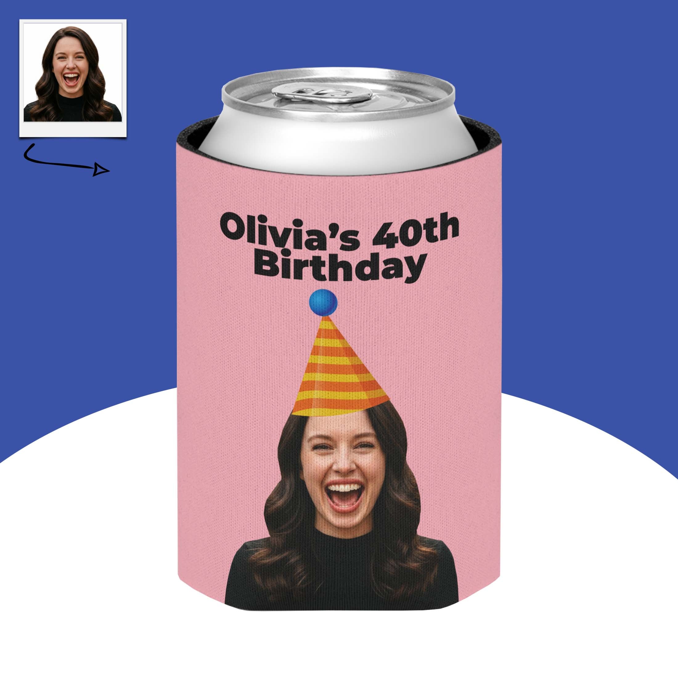 Custom Birthday Party Can Cooler Main image