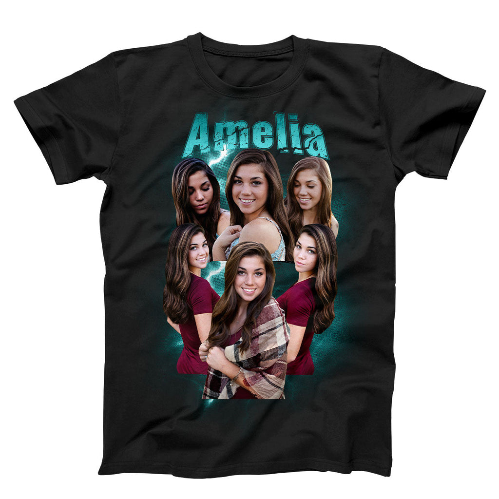 Custom Bootleg T-Shirt Retro Photo Tee