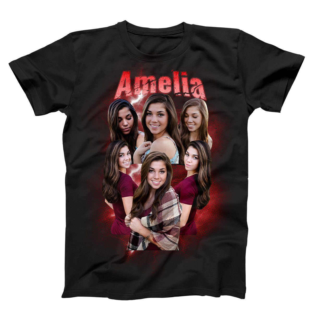 Custom Bootleg T-Shirt Retro Photo Tee