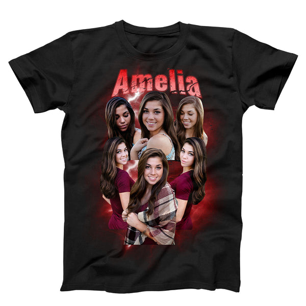 Custom Bootleg T-Shirt Retro Photo Tee