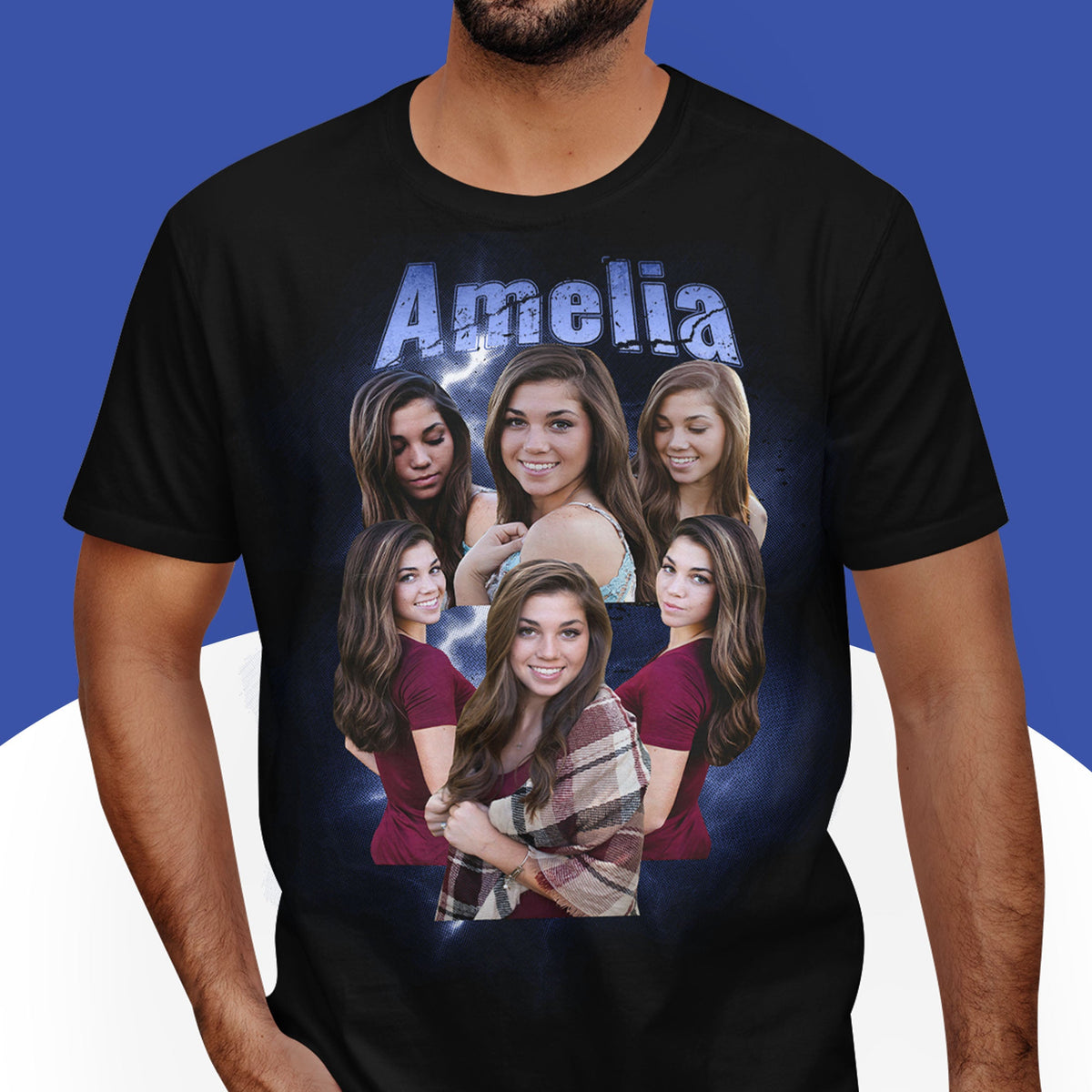 Custom Bootleg T-Shirt Retro Photo Tee Main image