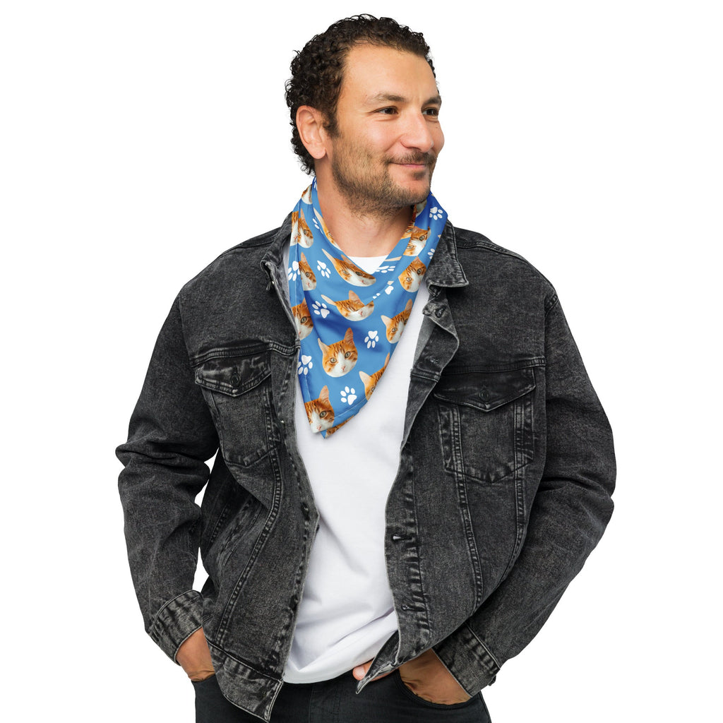 Custom Cat Face Bandana