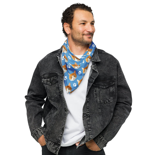 Custom Cat Face Bandana