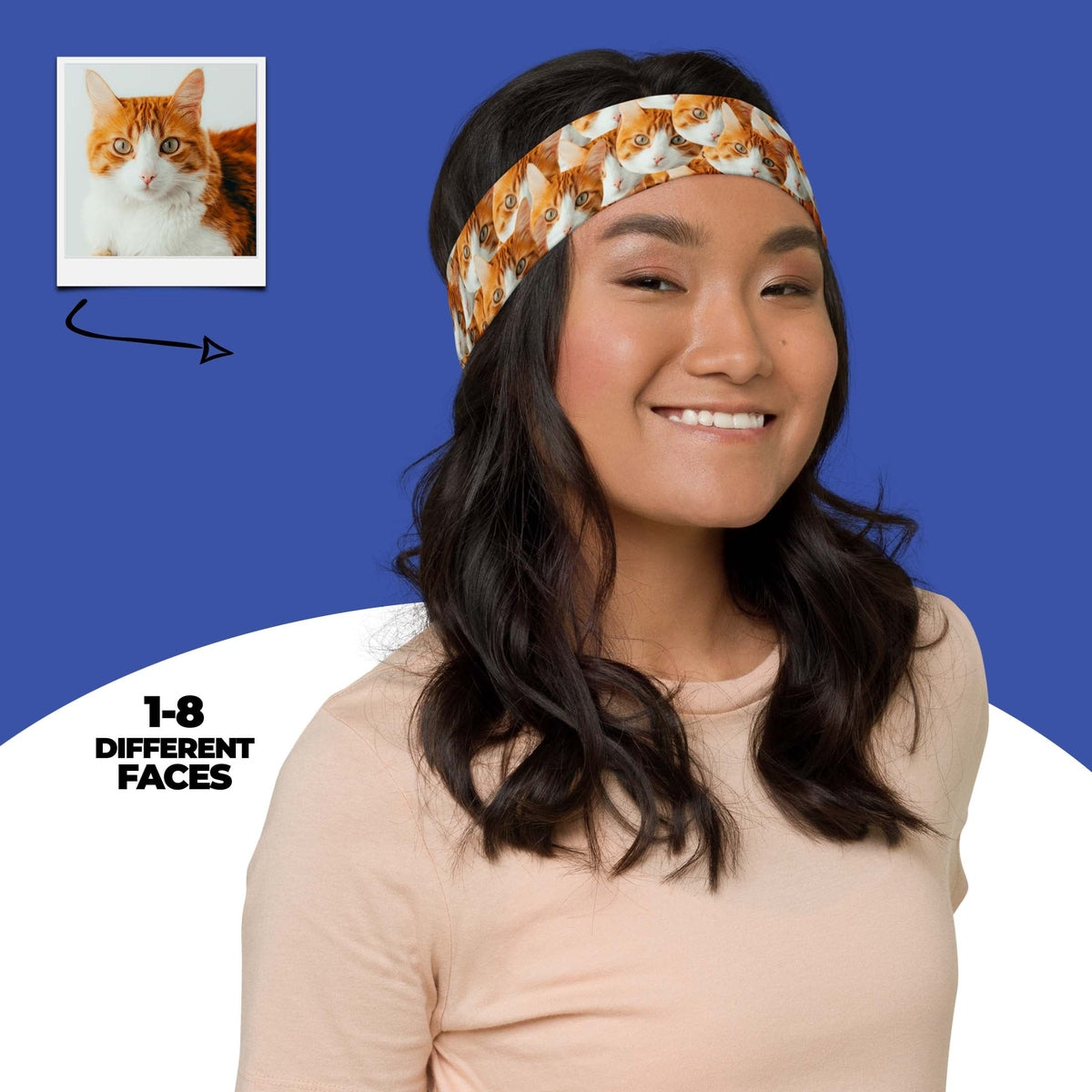 Custom Cat Face Headband Main image