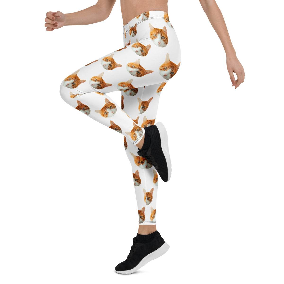 Custom Cat Face Leggings