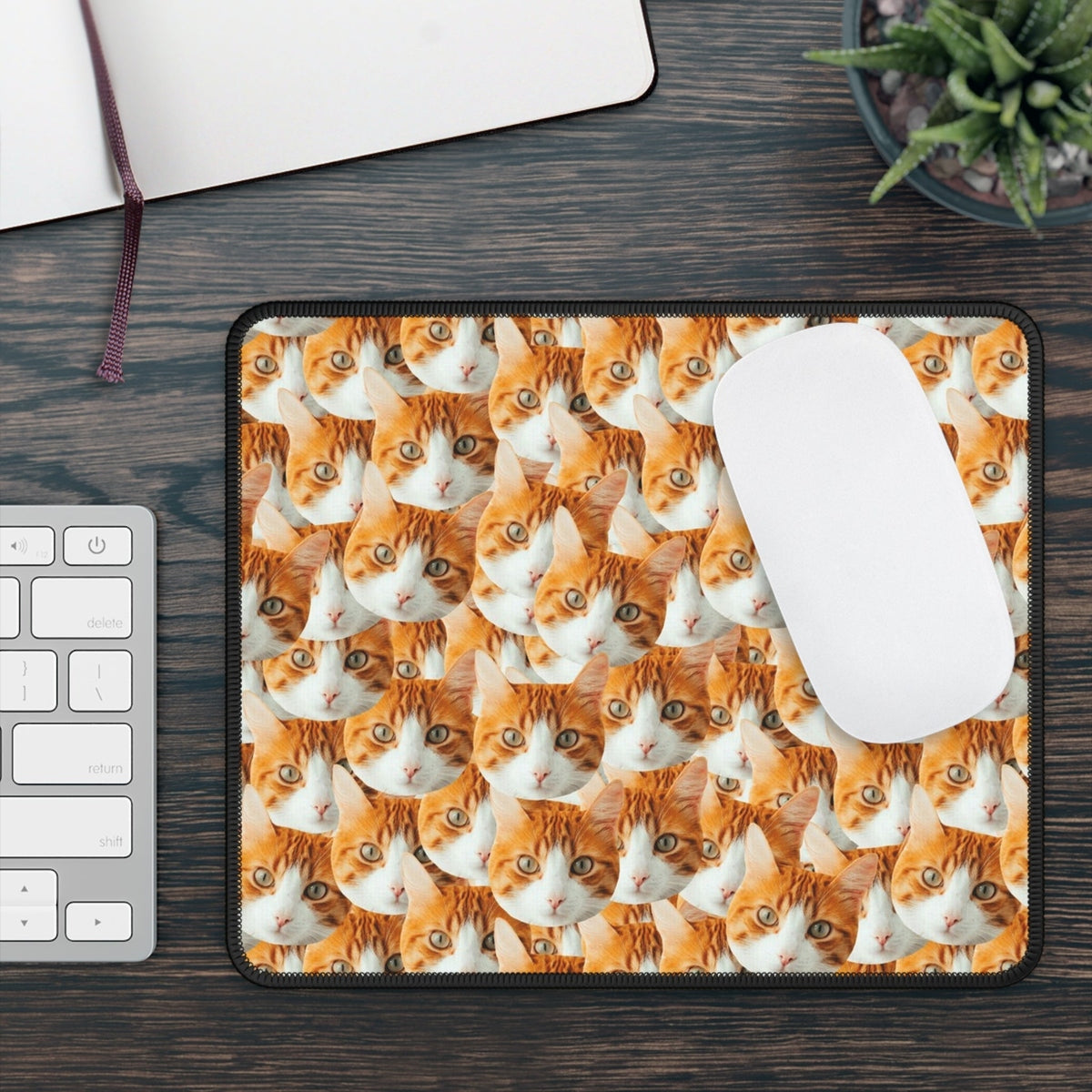 Custom Cat Faces Mouse Pad Secondary image
