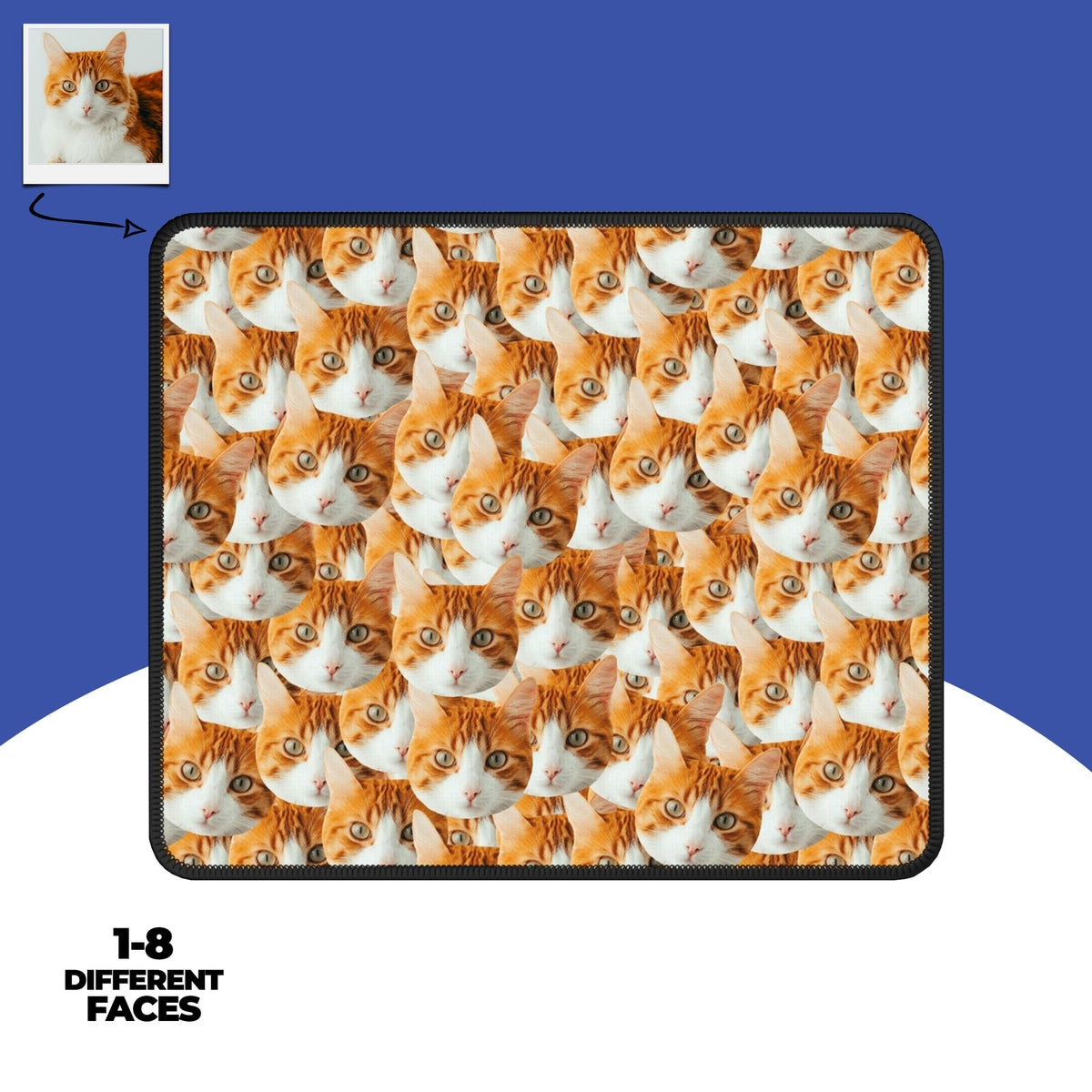Custom Cat Faces Mouse Pad Main image