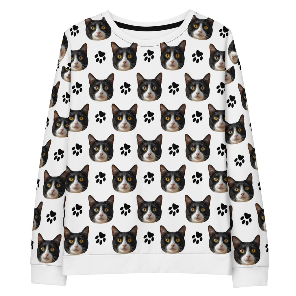 Custom Cat Face Sweatshirt