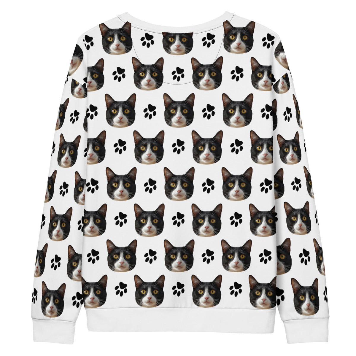Custom Cat Face Sweatshirt