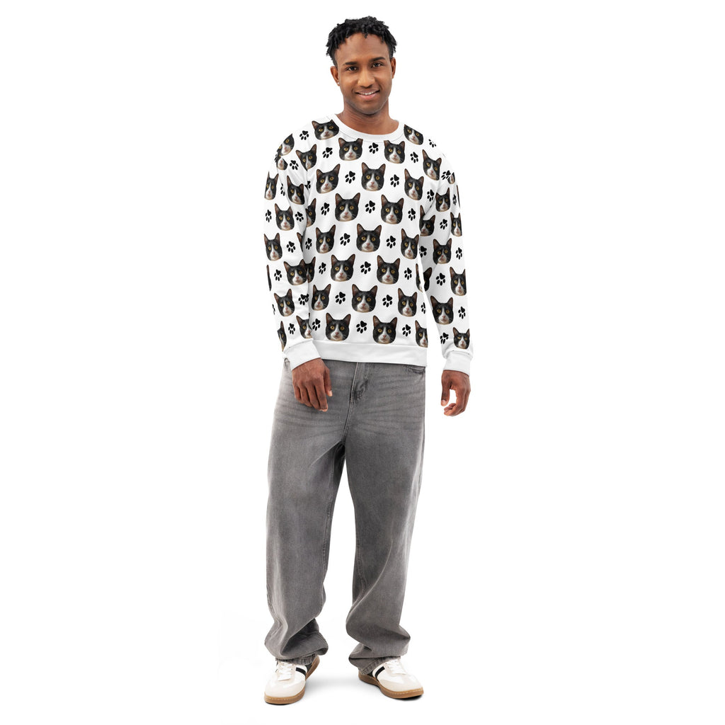 Custom Cat Face Sweatshirt
