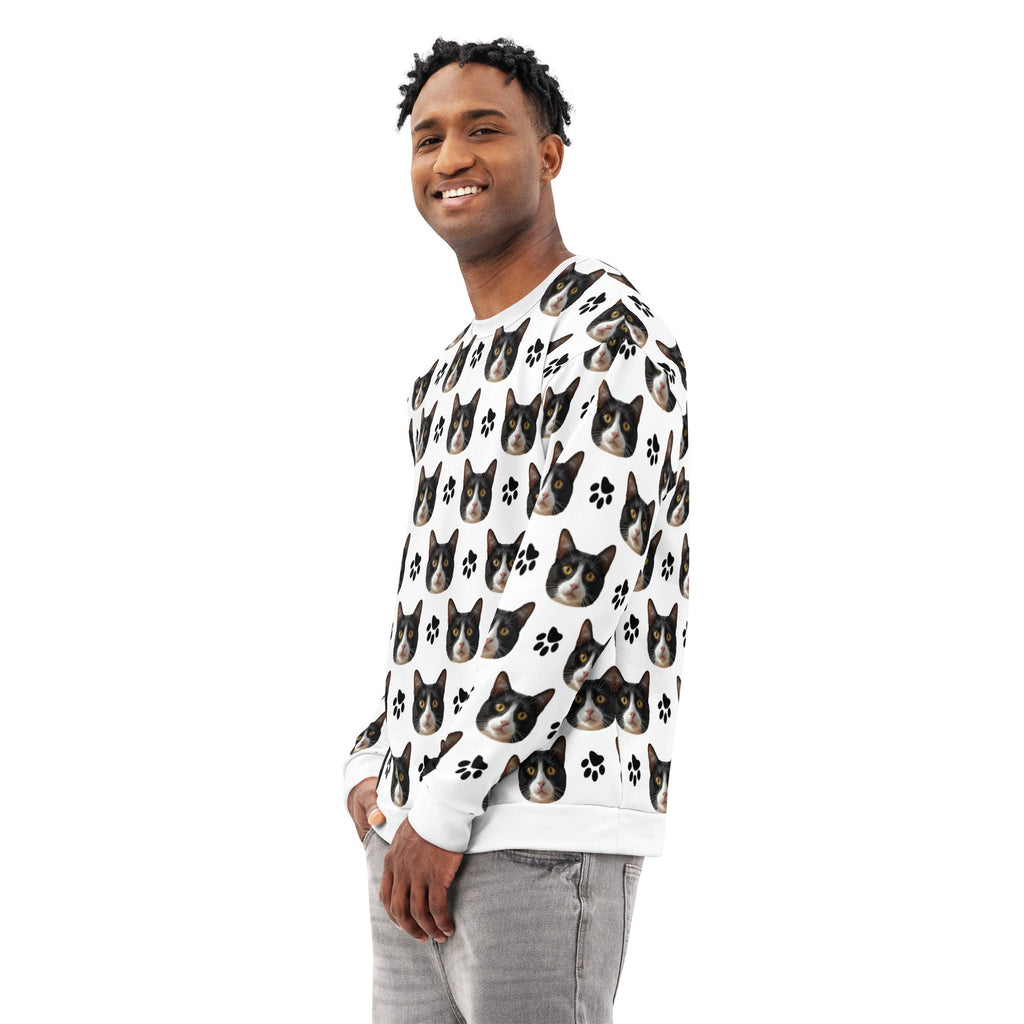 Custom Cat Face Sweatshirt