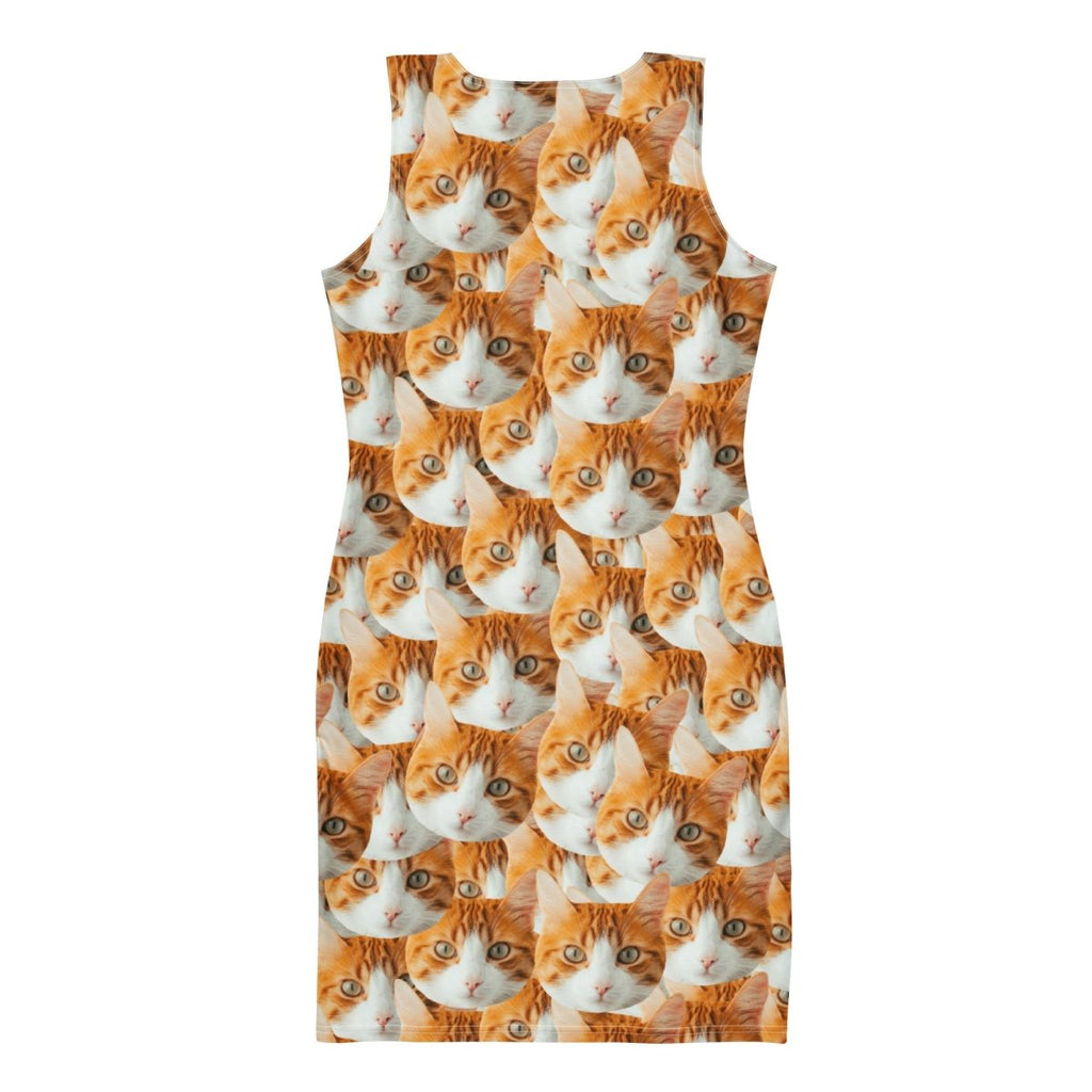 Custom Cat Faces Bodycon Dress