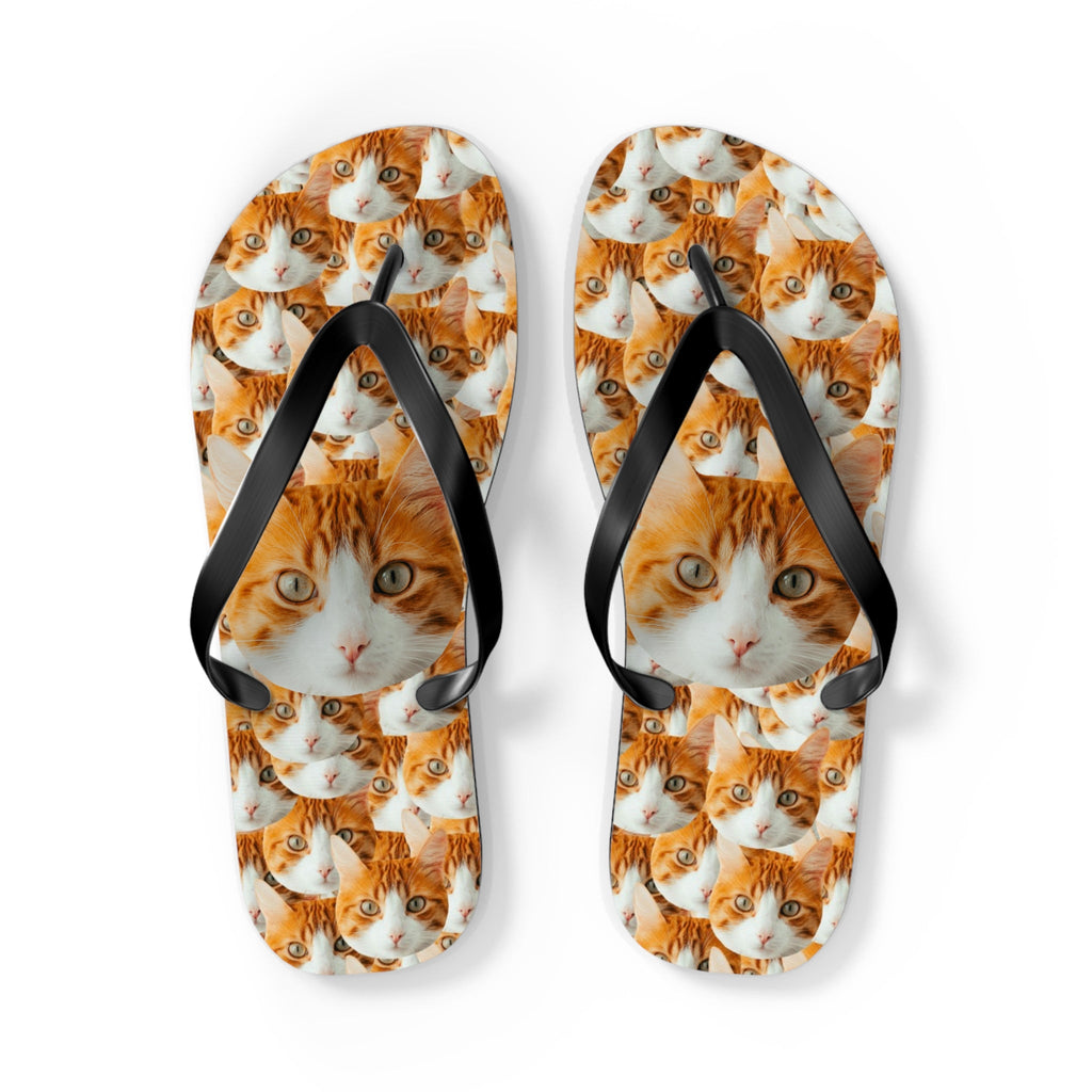 Custom Cat Faces Flip Flops