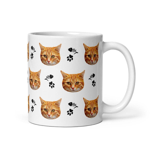 Custom Cat Face Mug