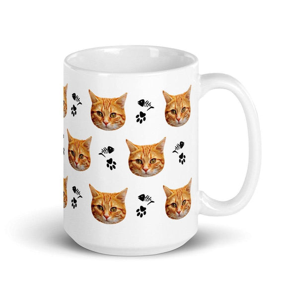 Custom Cat Face Mug