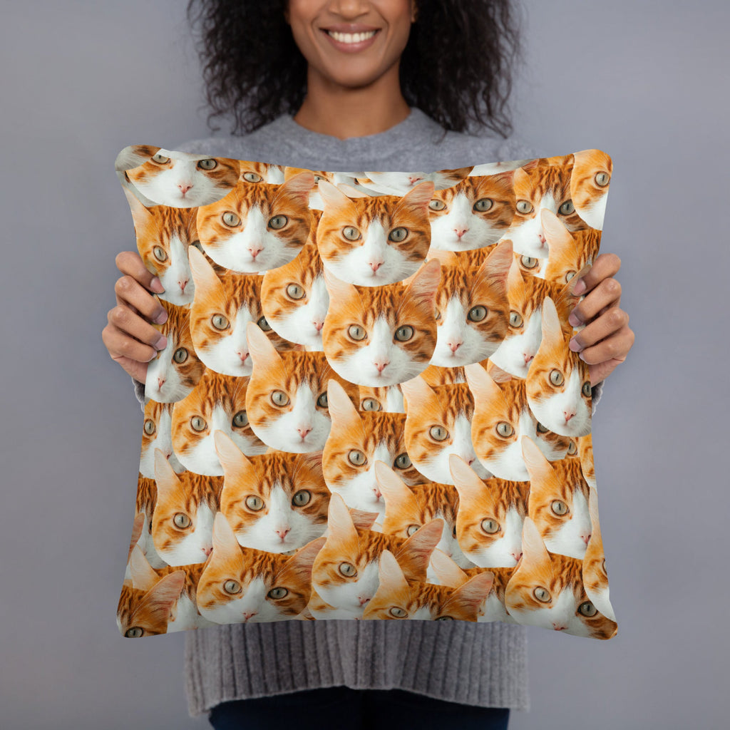 Custom Cat Faces Pillow