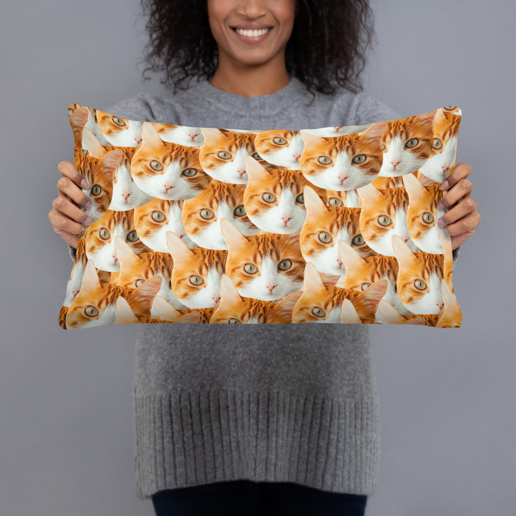 Custom Cat Faces Pillow