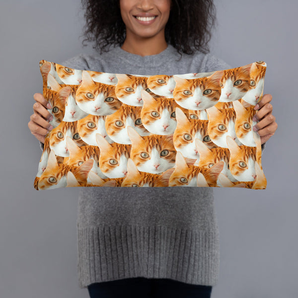 Custom Cat Faces Pillow