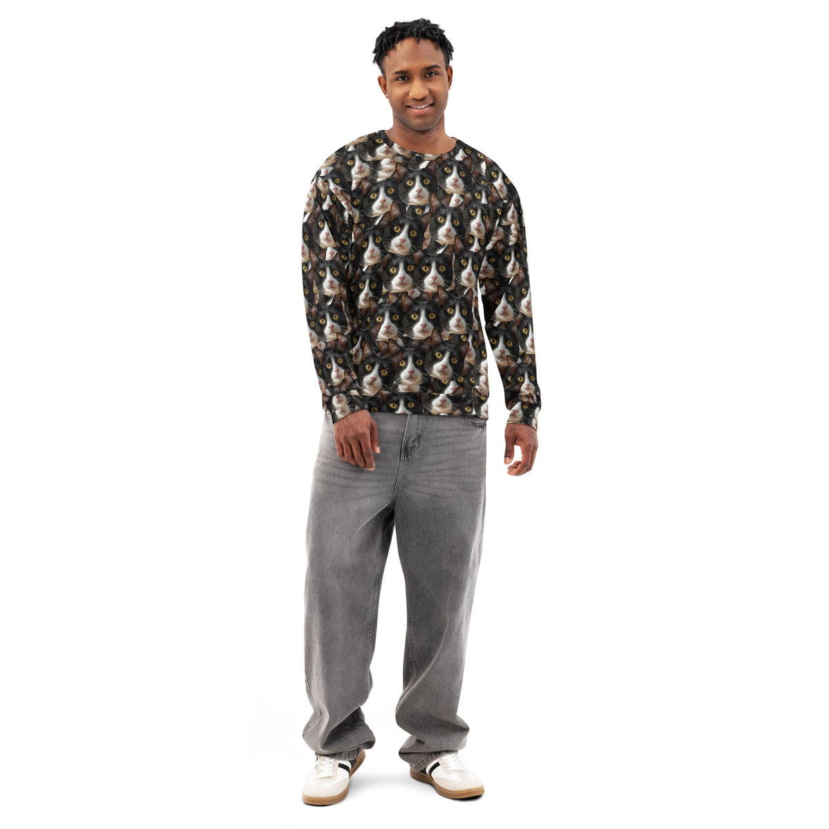 Custom Cat Faces Sweatshirt