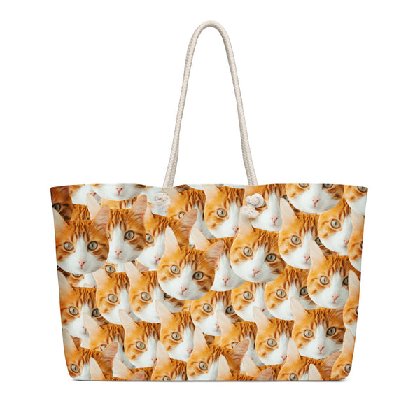 Custom Cat Faces Weekender Bag