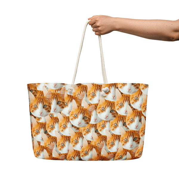 Custom Cat Faces Weekender Bag