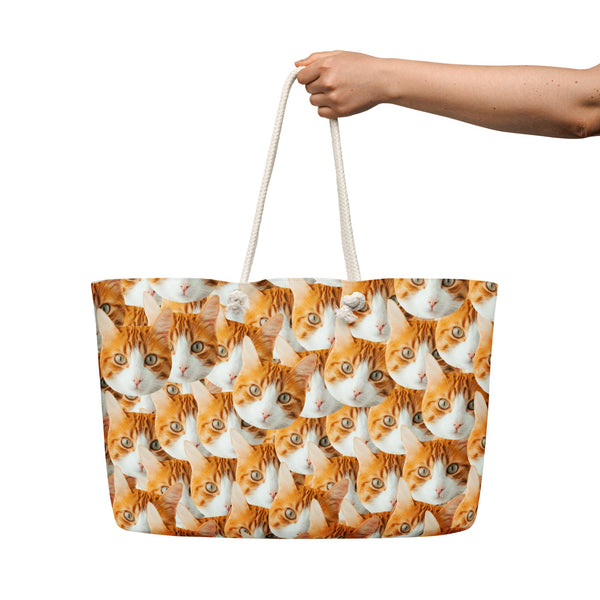 Custom Cat Faces Weekender Bag