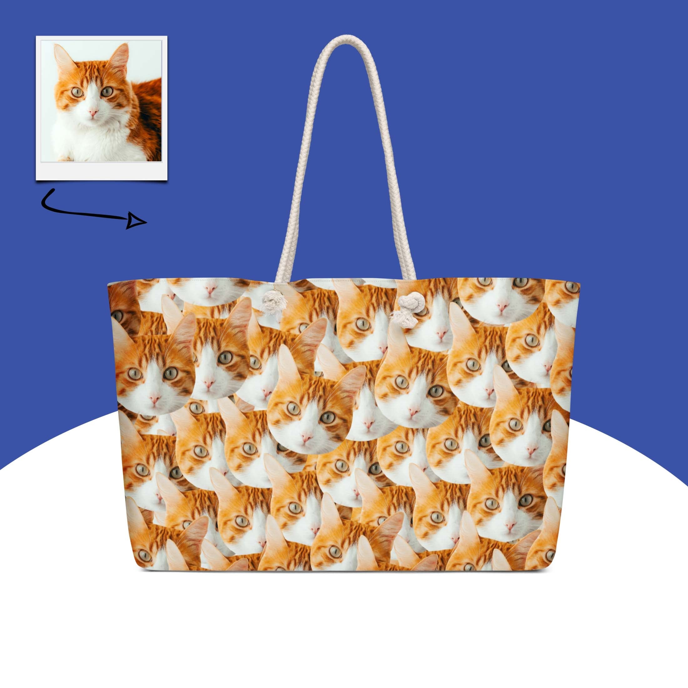Custom Cat Faces Weekender Bag