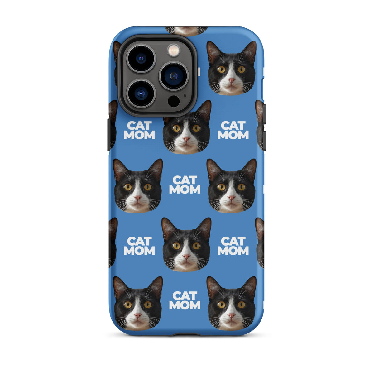 Custom Cat Mom Face Tough Phone Case