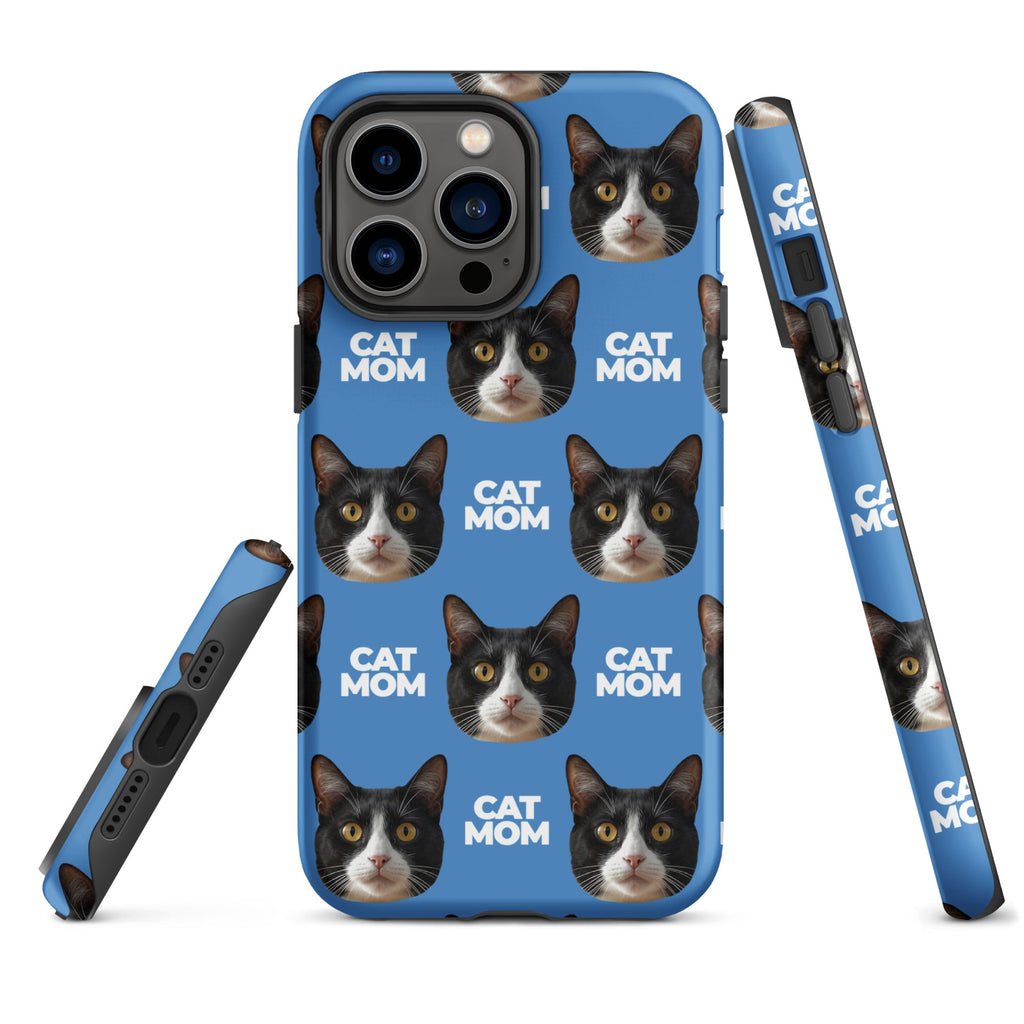 Custom Cat Mom Face Tough Phone Case