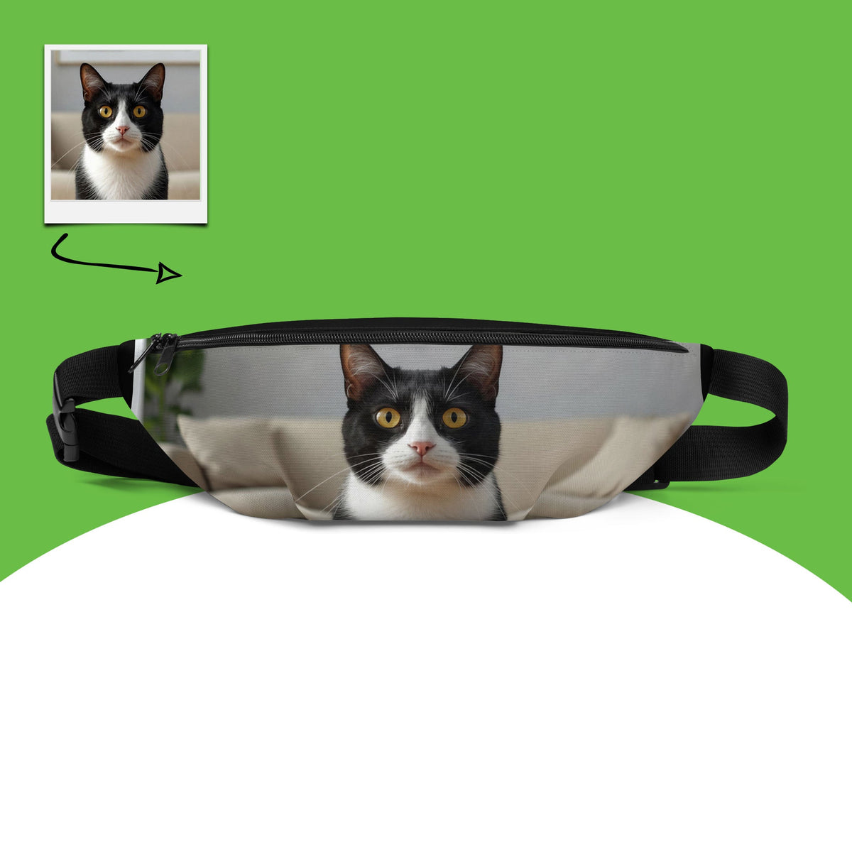 Custom CAt Photo Fanny Pack Main image