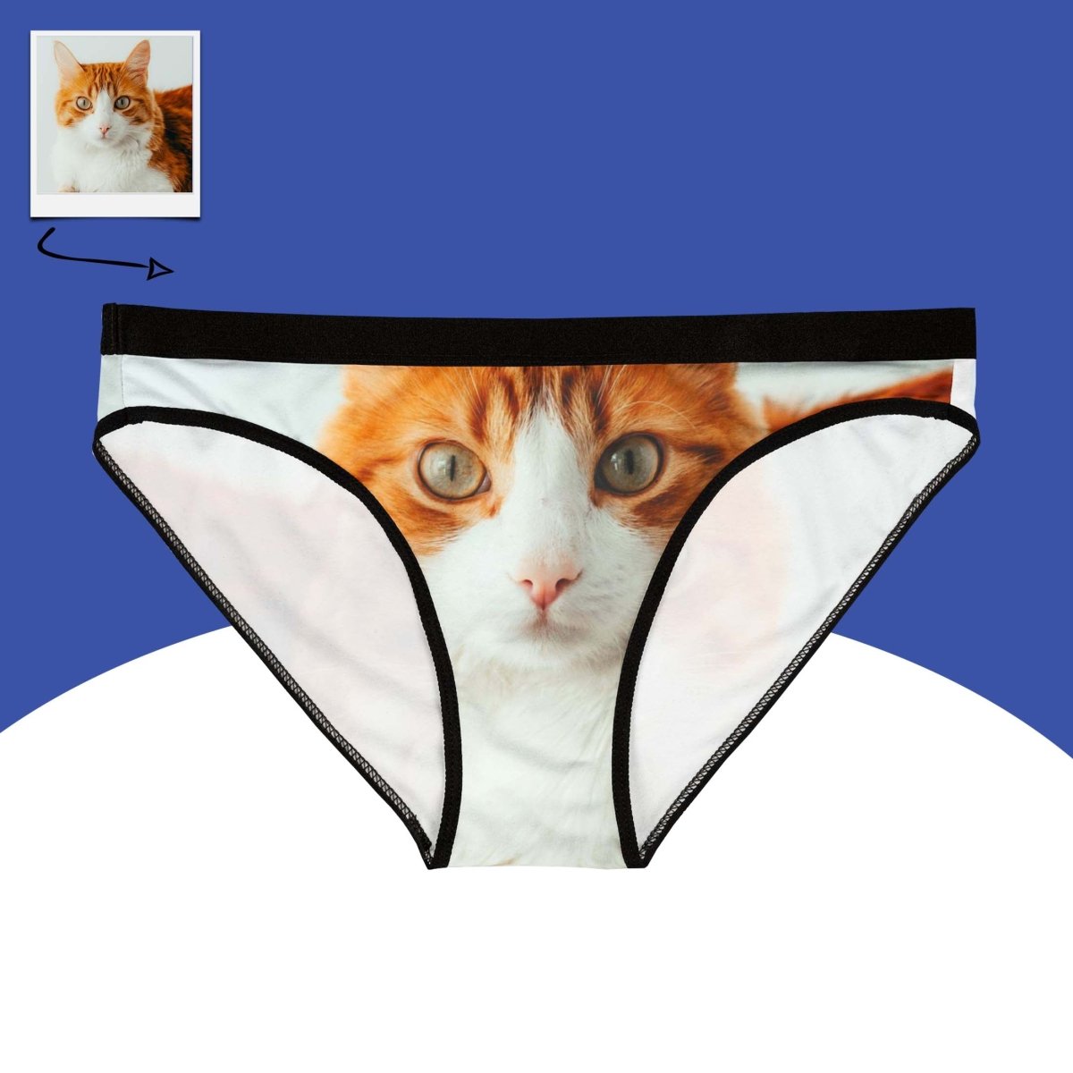 Custom Cat Photo Panties Main image