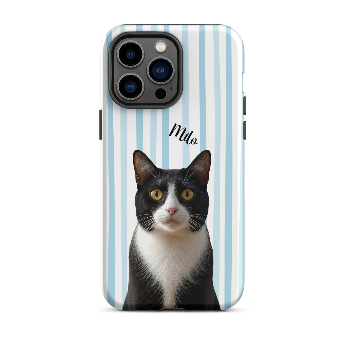 Custom Cat Photo Tough Phone Case With Name