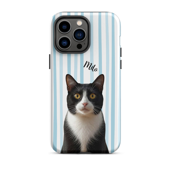 Custom Cat Photo Tough Phone Case With Name