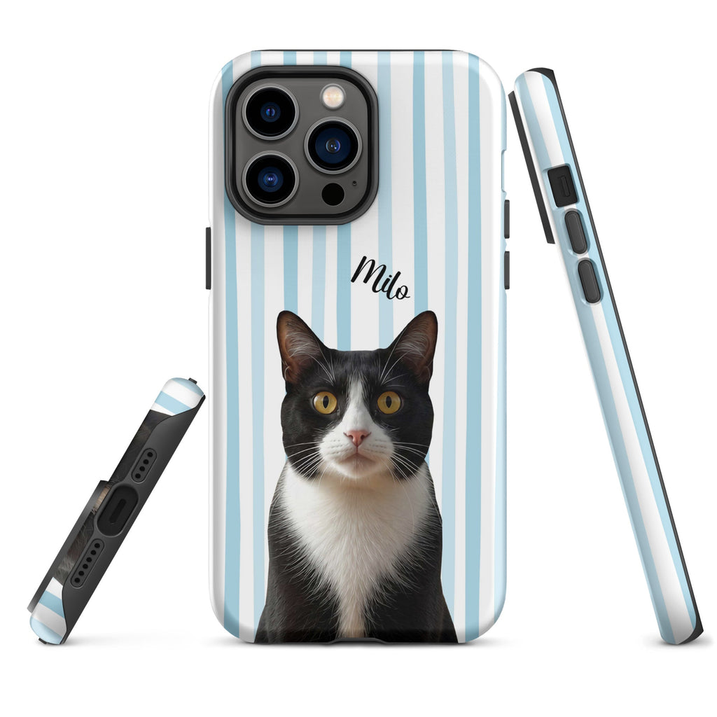 Custom Cat Photo Tough Phone Case With Name