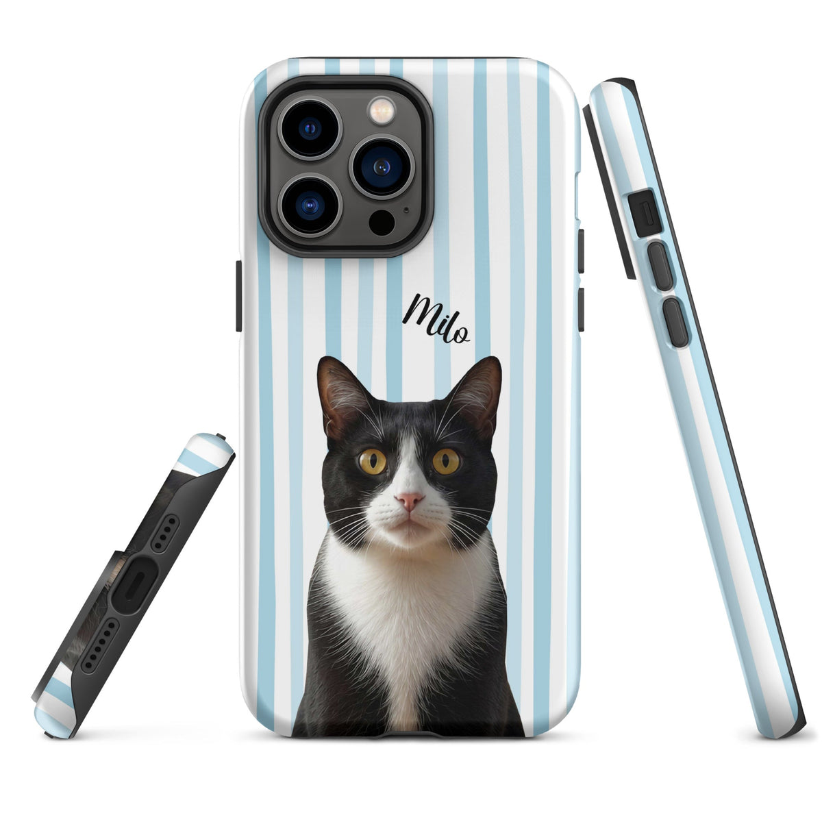 Custom Cat Photo Tough Phone Case With Name
