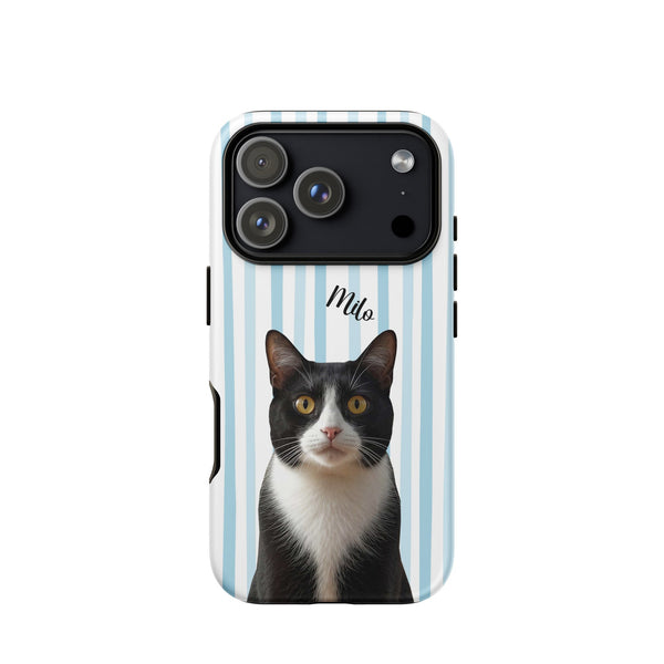 Custom Cat Photo Tough Phone Case With Name